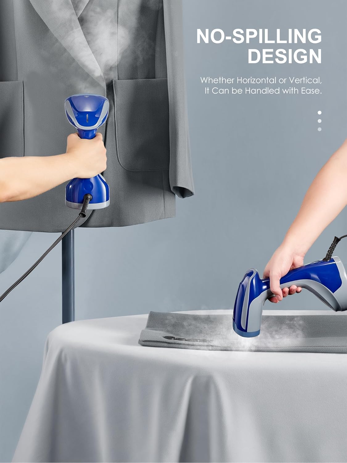 Handheld Garment Steamer 1200W Foldable 25s Heat Portable