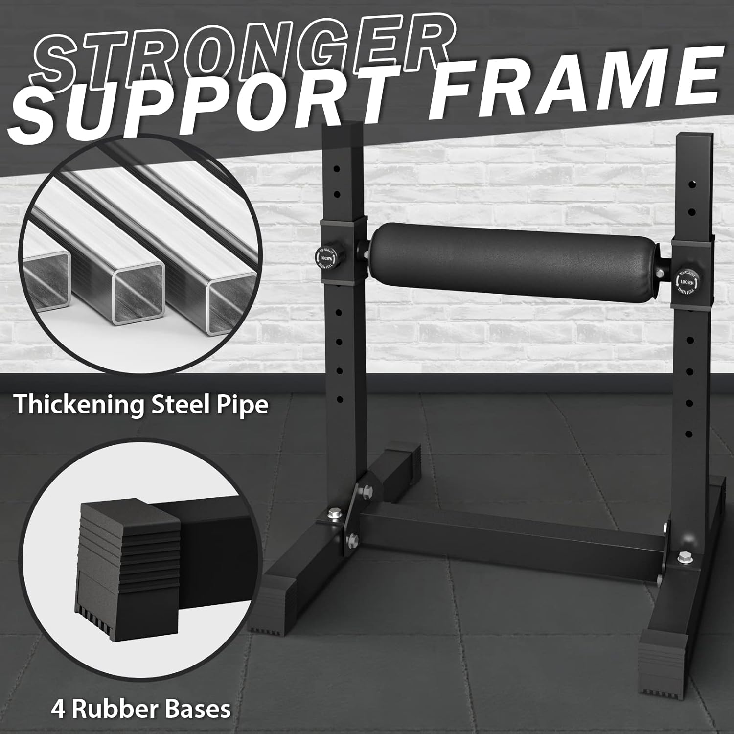 Single Leg Squat Stand Adjustable Bulgarian Split Squat Trainer