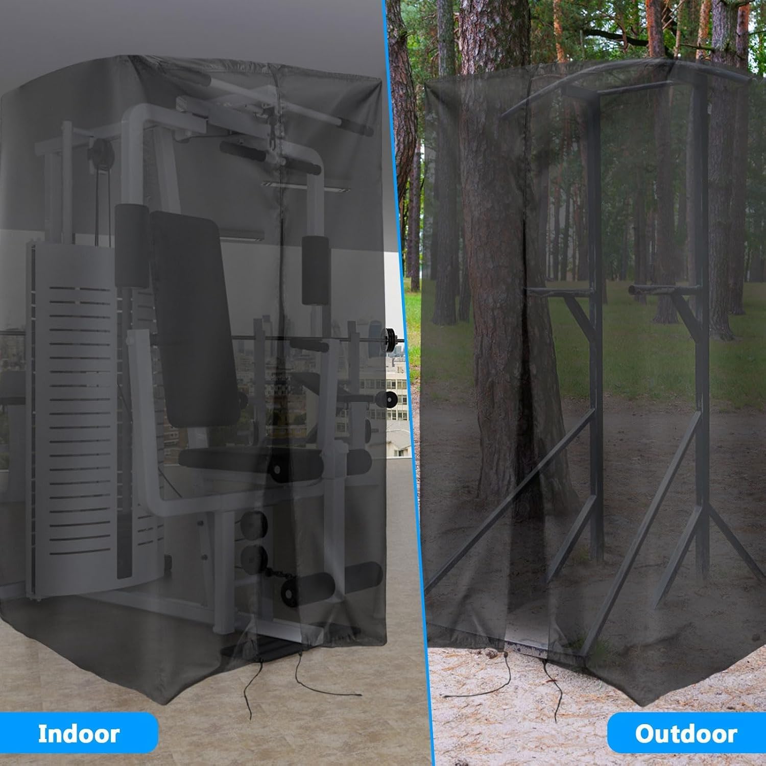 Waterproof Squat Rack Cover Outdoor Gym Equipment Protector