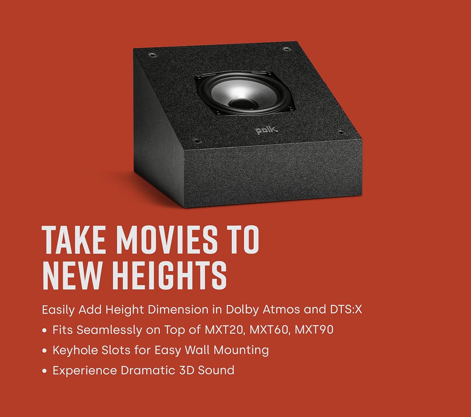 Dolby Atmos Height Speakers Pair 3D Surround Sound Home Theater
