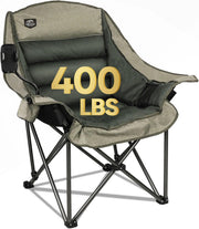 Oversized Folding Camping Chair Heavy Duty Portable Seat