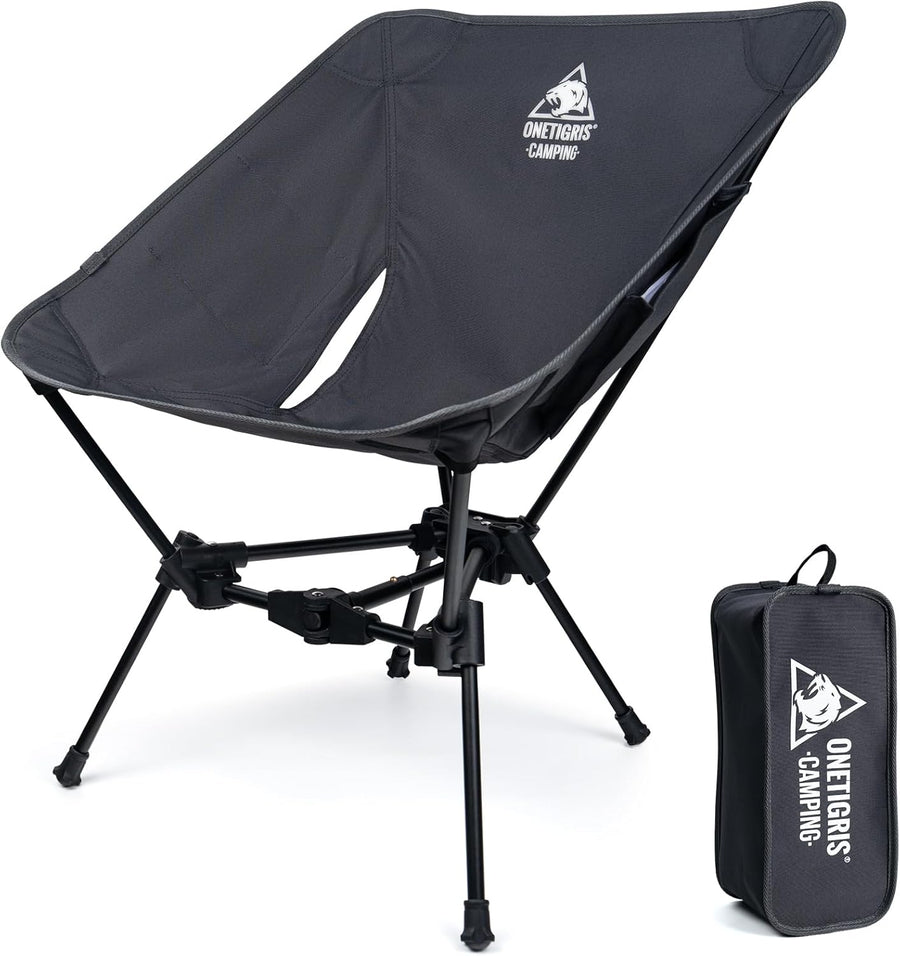 Ultralight Folding Camping Chair 150kg Portable Grey
