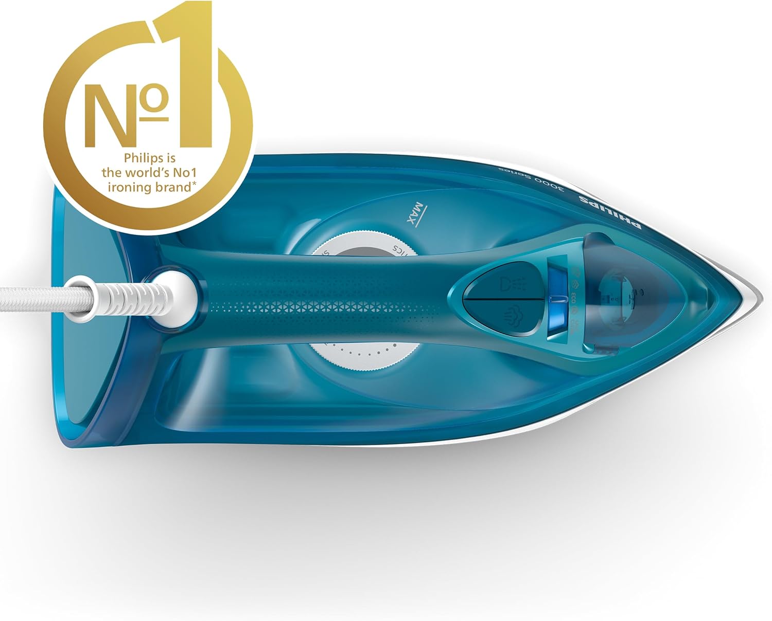 2600W Steam Iron 200g Steam Boost Ceramic Soleplate 300ml Tank