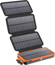 27000mAh Solar Power Bank 22.5W Fast Charger 4 Fold Panels USB C
