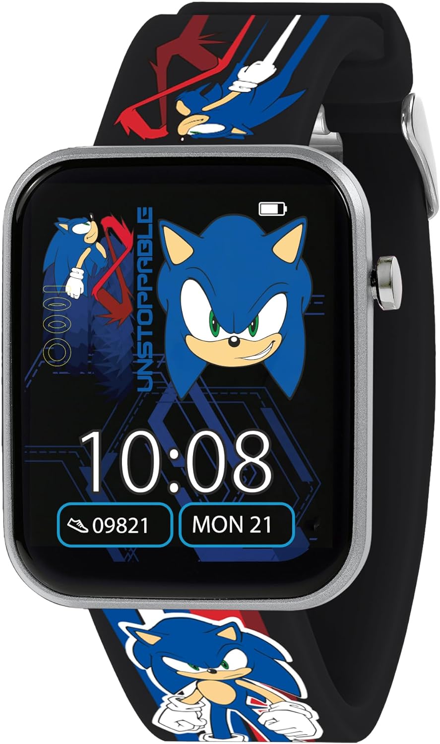 Kids Black Smart Watch Step Tracker Sleep Alarm