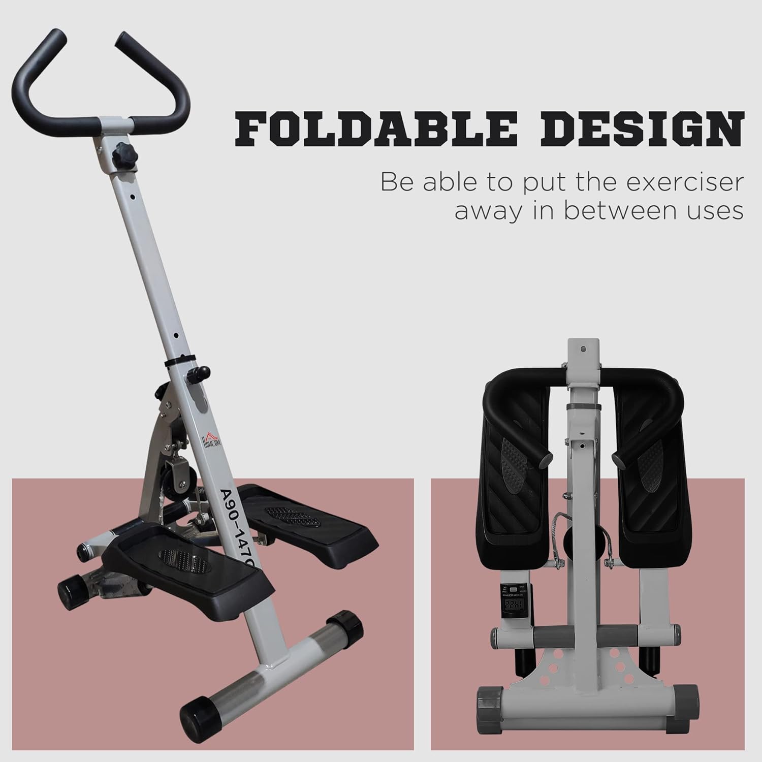Stepper Machine with Handlebar Cardio Trainer LCD Display