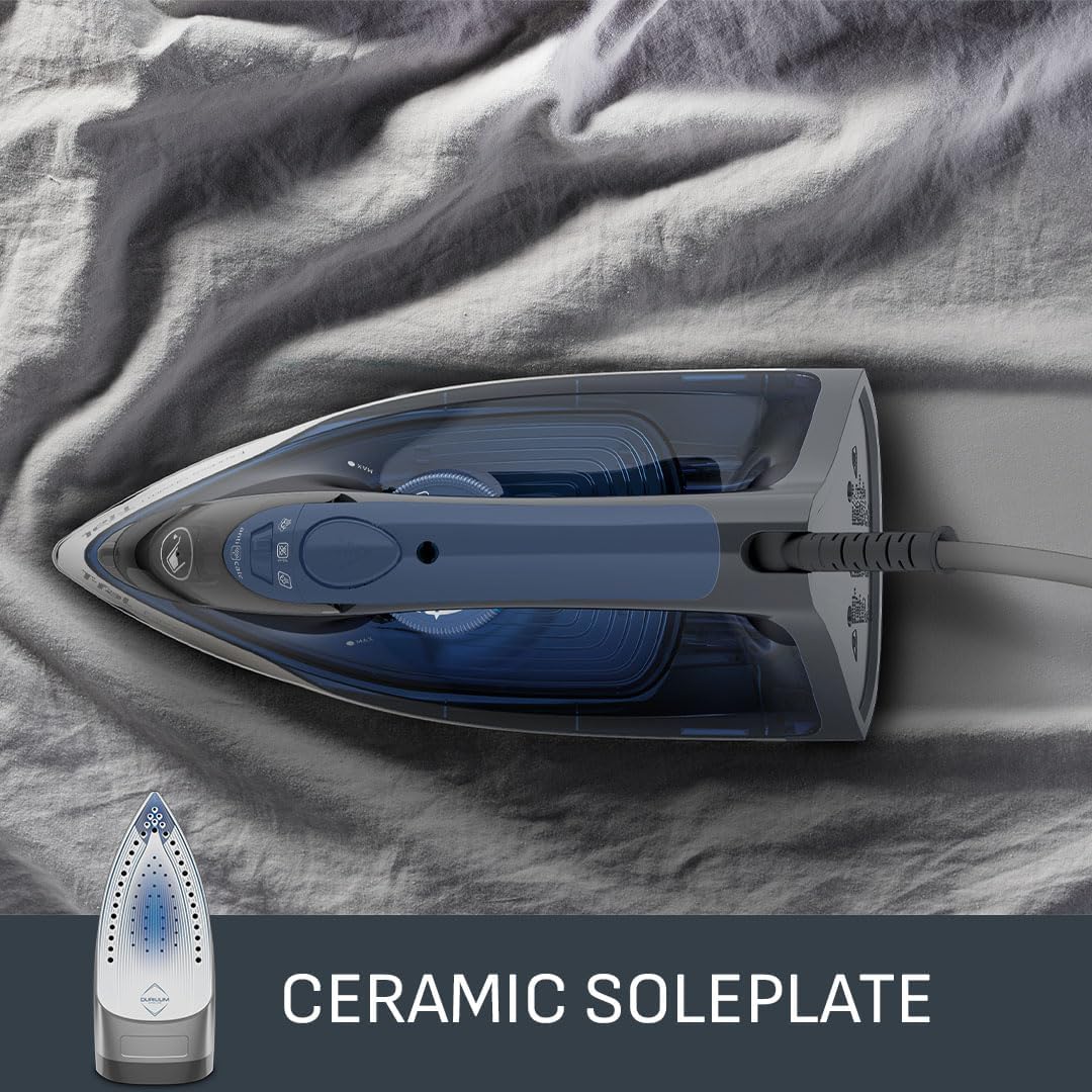 2600W Steam Iron 190g Steam Boost Durilium Soleplate Auto Off