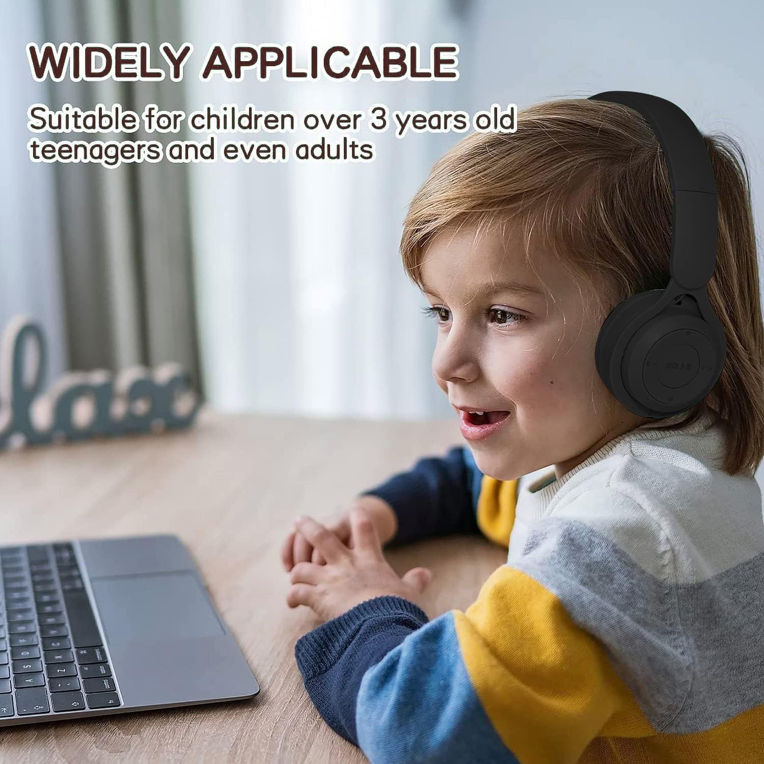 Wireless Over Ear Bluetooth Headphones 30H Playtime Foldable