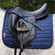Navy Full Dressage Saddle Pad FIR Ceramic Airmesh Breathable