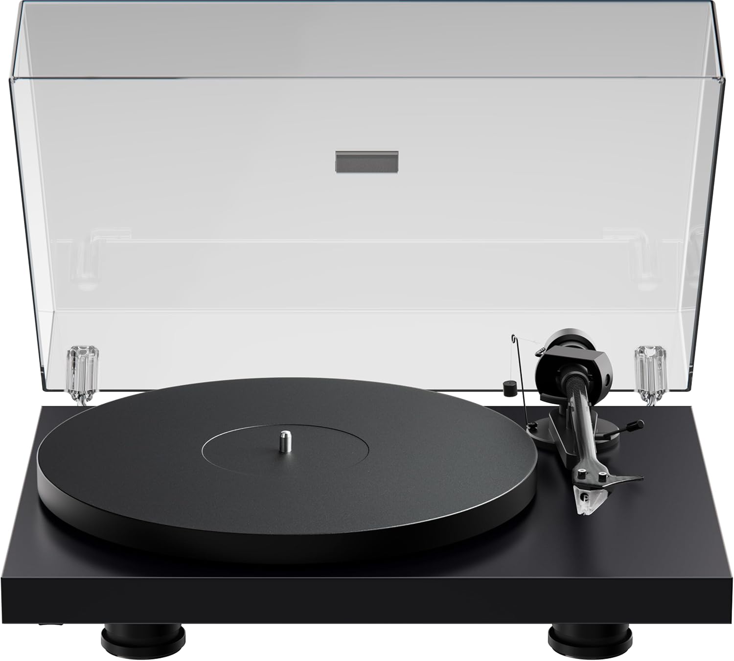 Black Satin Audiophile Turntable Carbon Fiber Tonearm