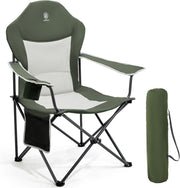 Oversized Folding Camping Chair High Back 160KG Dark Green