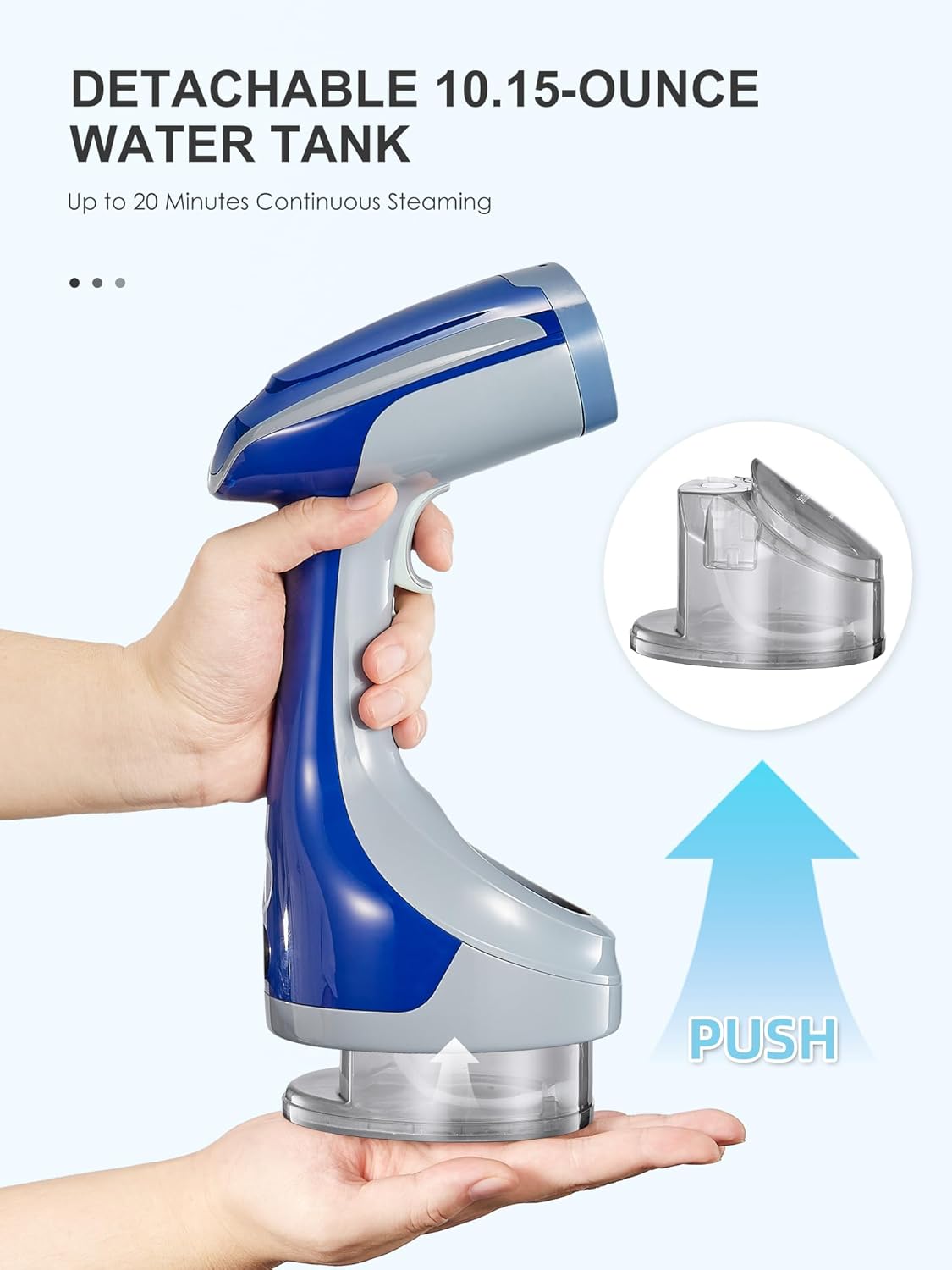 Handheld Garment Steamer 1200W Foldable 25s Heat Portable
