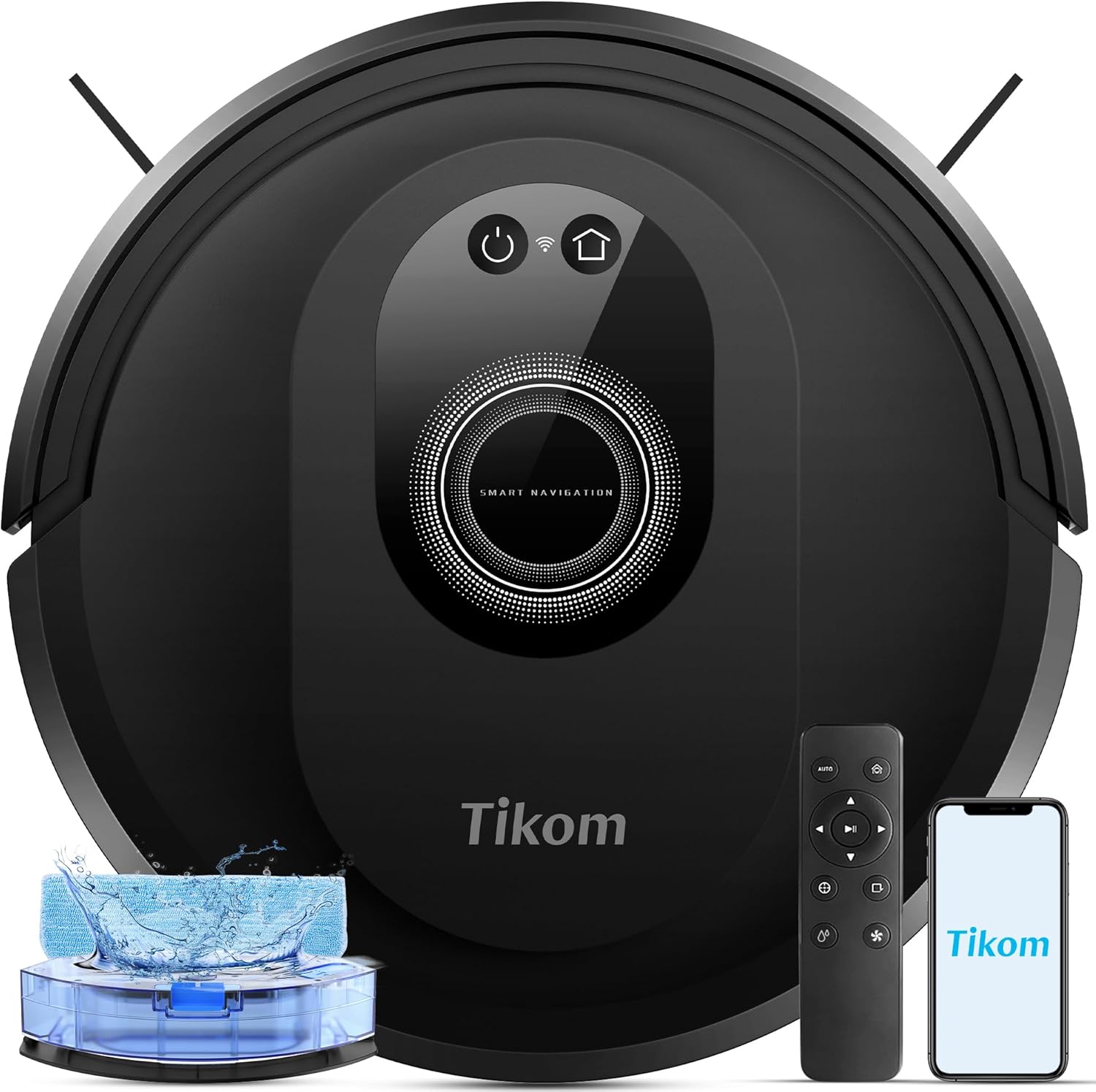 Robot Vacuum Mop 5000Pa Smart Slim Pet Hair Cleaner