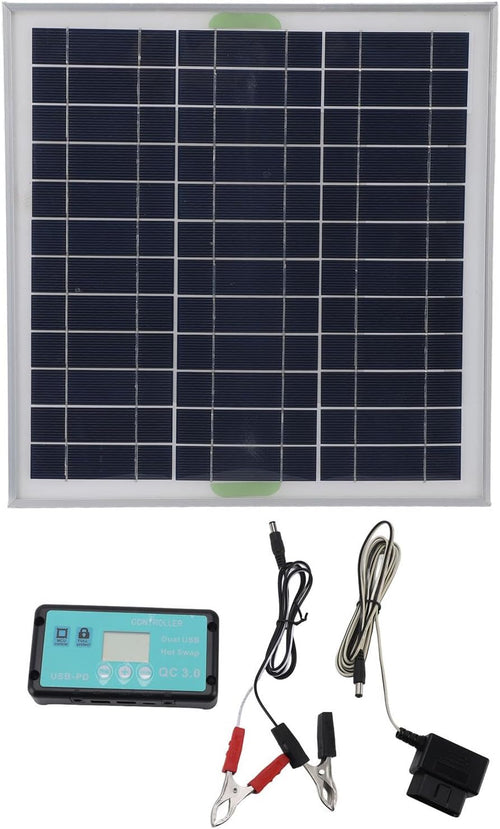 50W Solar Battery Charger MPPT OBD Car Maintainer Waterproof