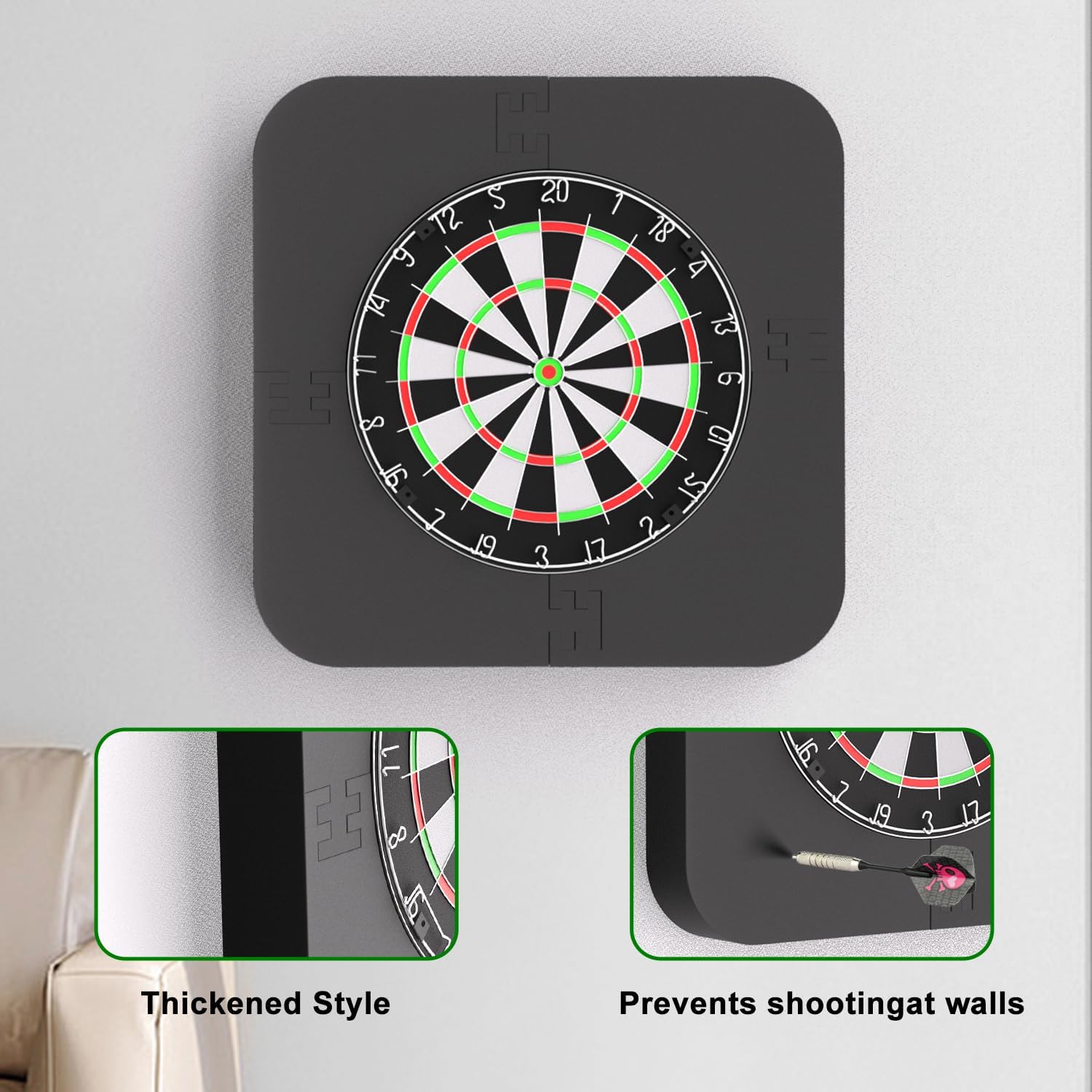 Dartboard Surround EVA 35mm Wall Protector Ring Universal Fit