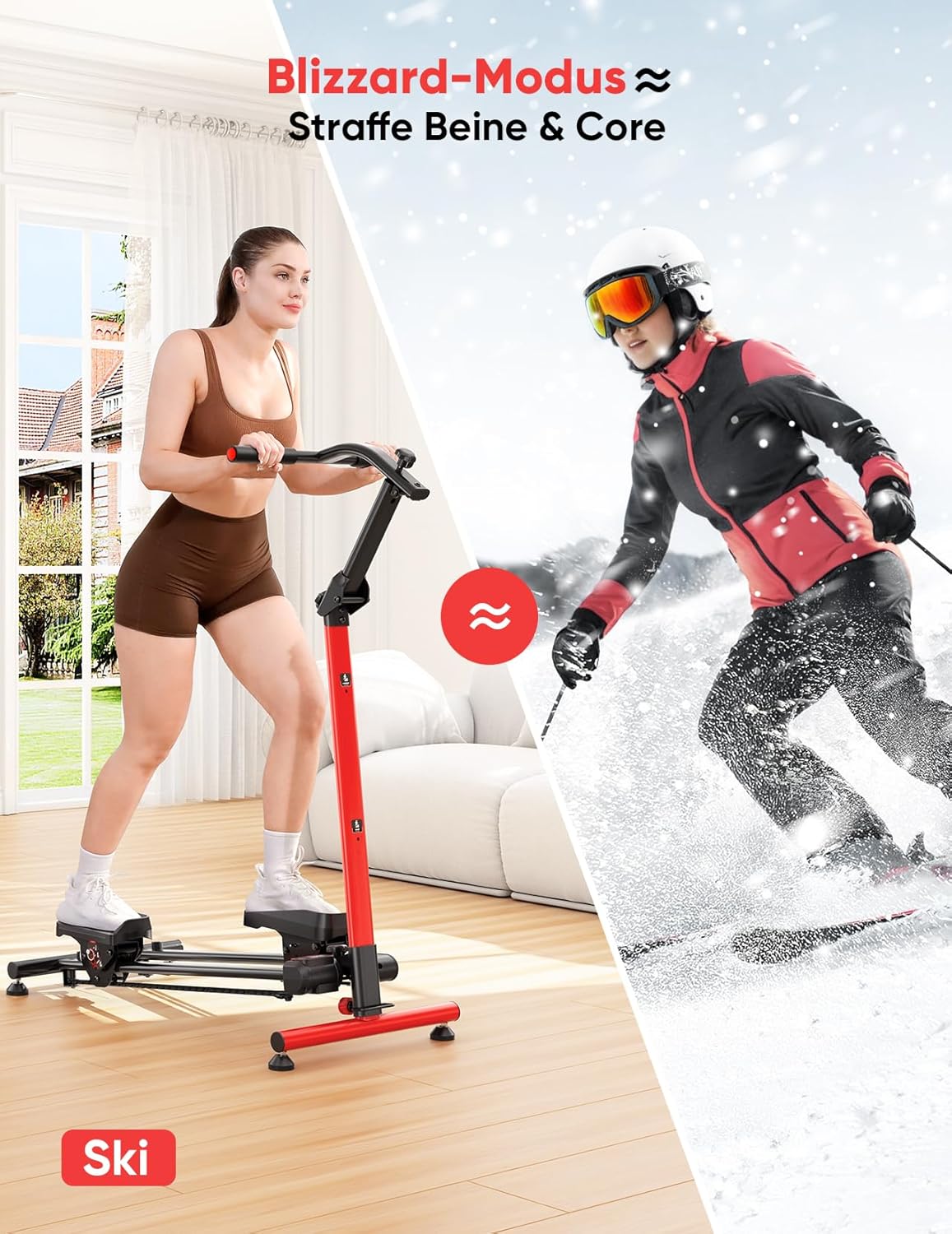 Folding Stair Stepper Exercise Machine 3 Mode Cardio Climber 660lb