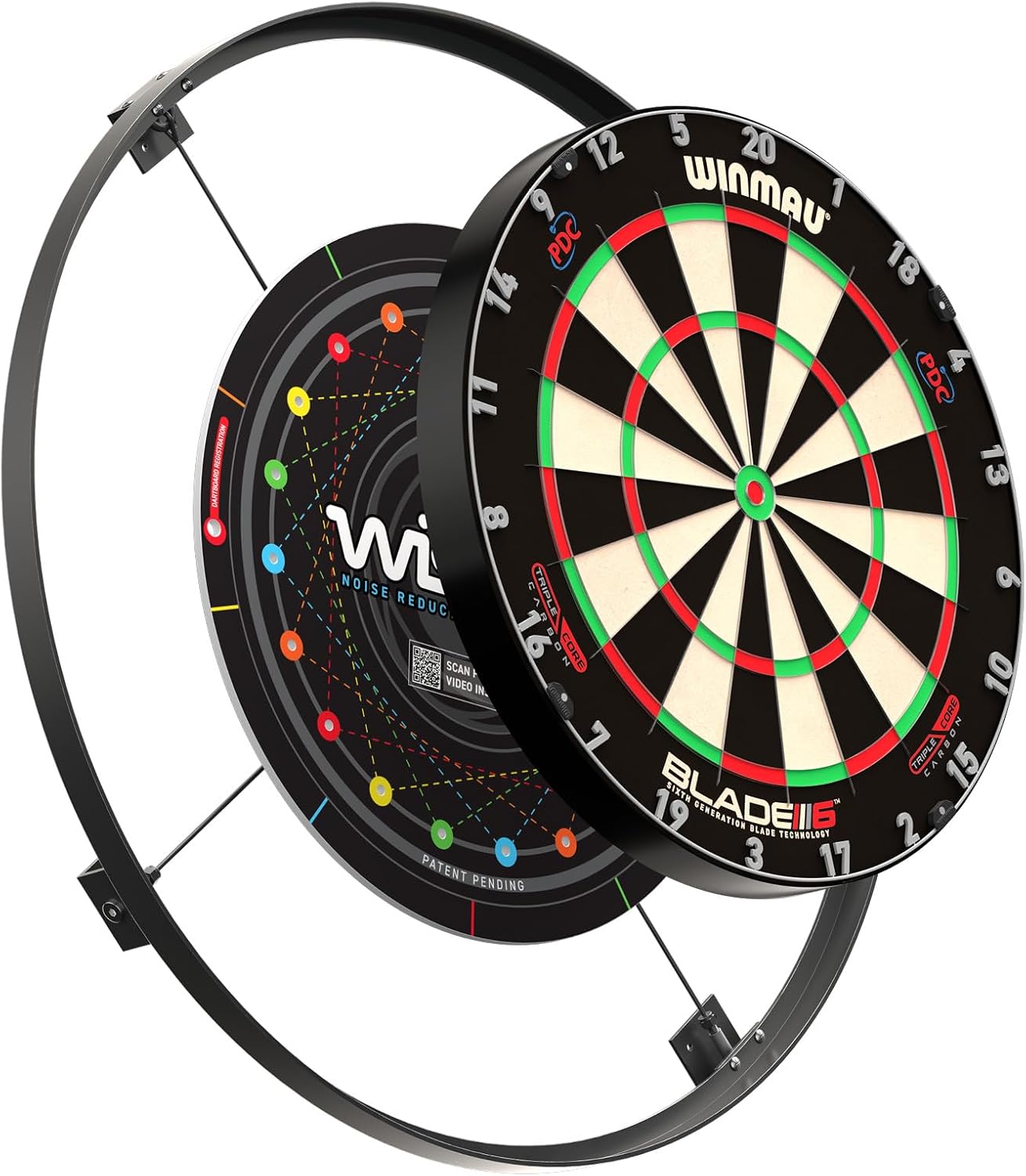 Dartboard Sound Reduction System Noise Control Mount Fits Standard