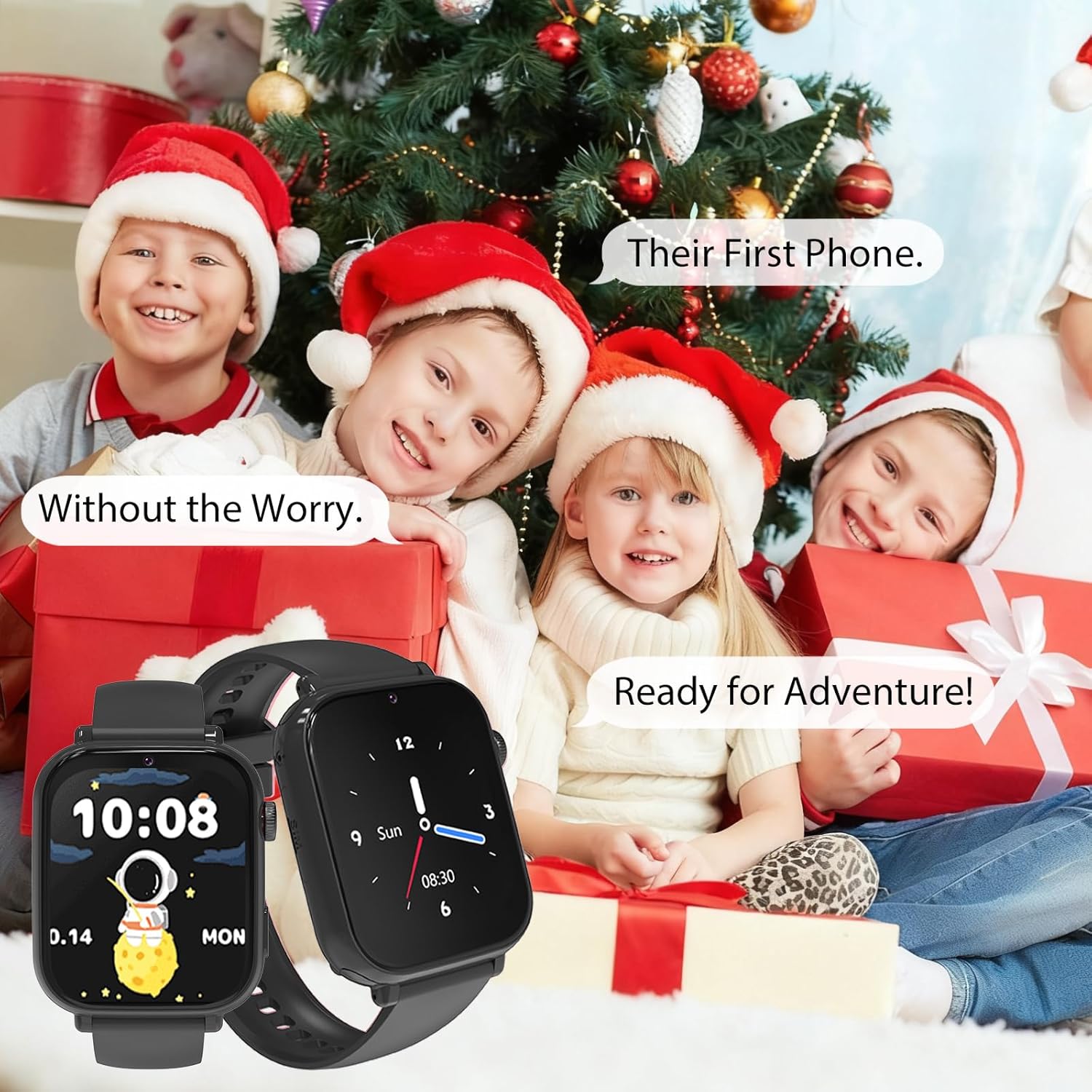 4G Kids Smart Watch GPS Tracker Phone Video Call SOS Red