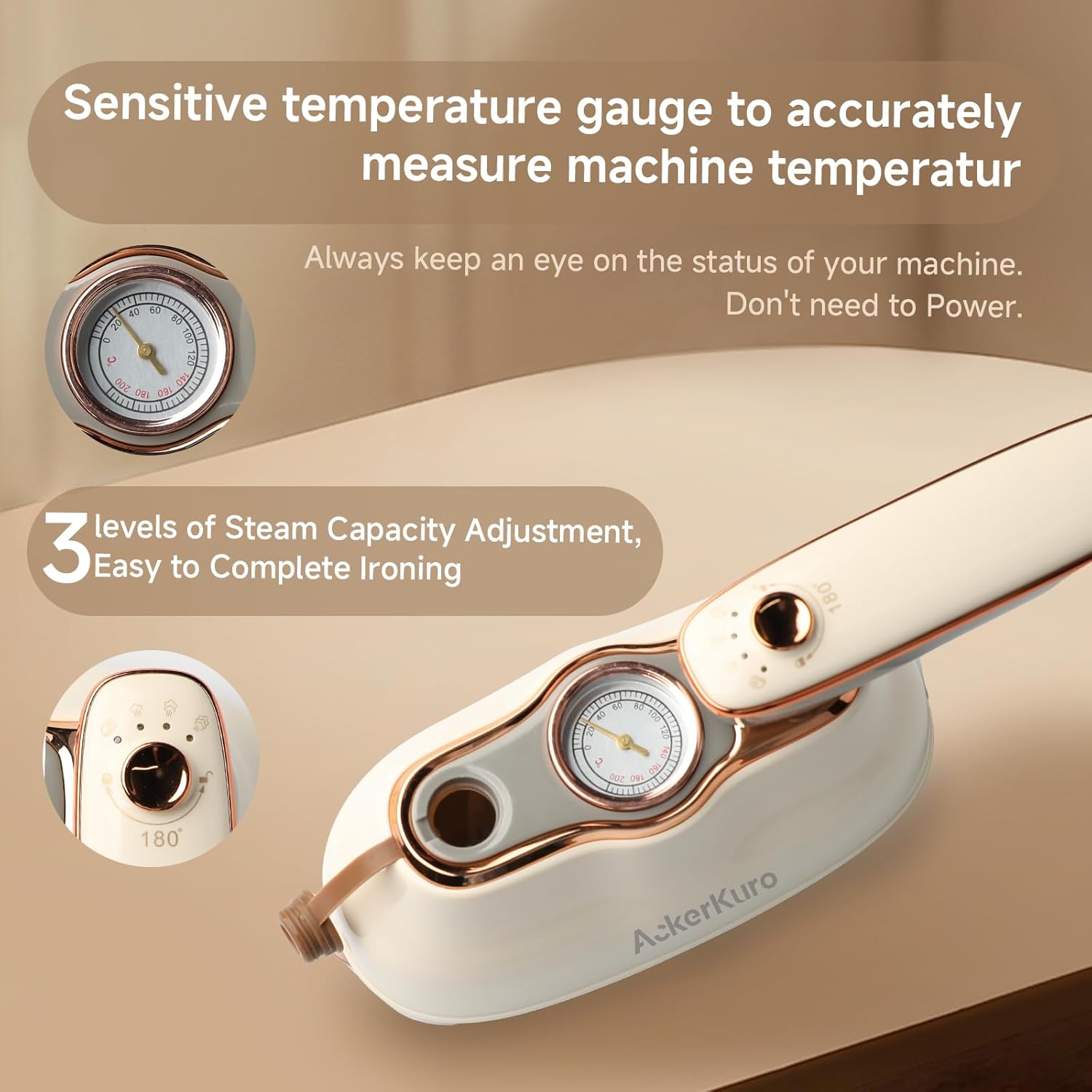 1200W Travel Garment Steamer 2 In 1 Portable Iron Fast Heat 200ml