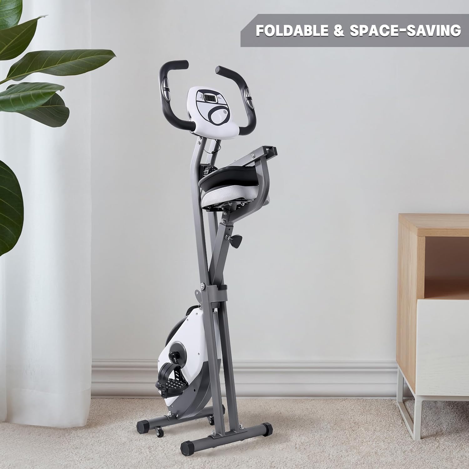 Foldable Exercise Bike Magnetic Resistance X Bike LCD Monitor