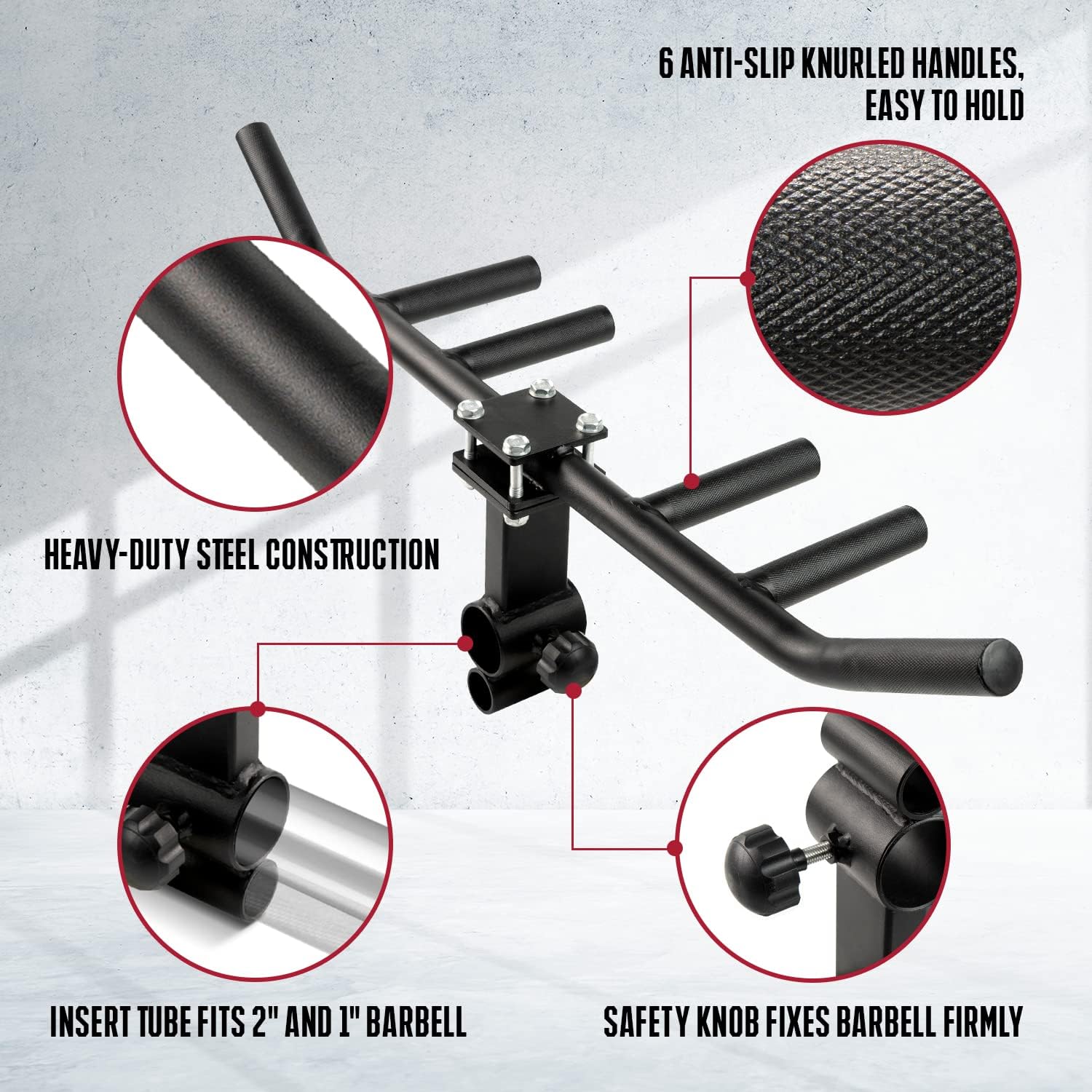 Multi Grip Landmine Row Handle T Bar Row Viking Press Attachment
