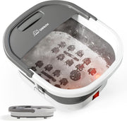 Foldable Foot Spa Massager Heat Bubble Vibration Rollers Temp