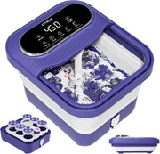 Collapsible Foot Spa Massager Heat Bubble Shiatsu Balls Timer
