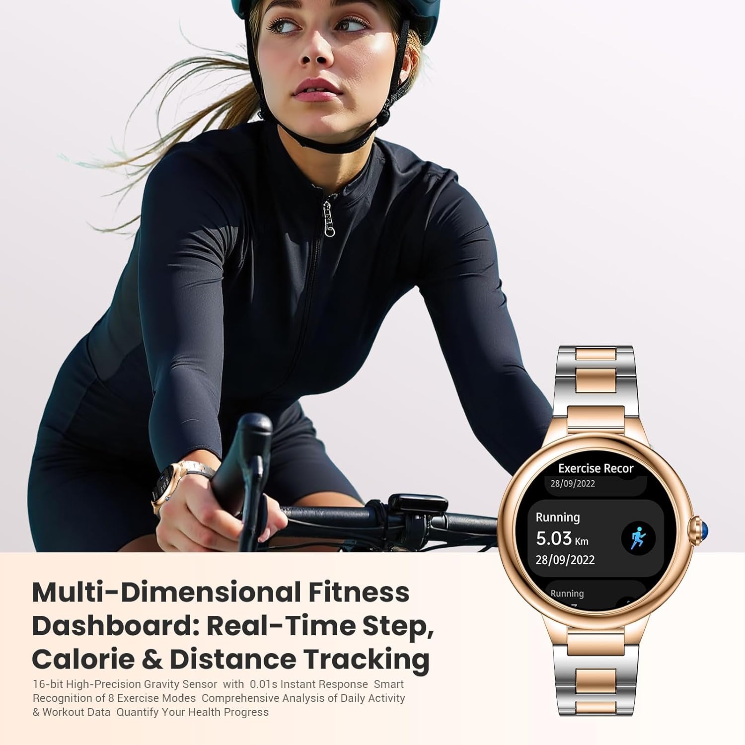 Women AI Smart Watch Bluetooth Call 100 Sports