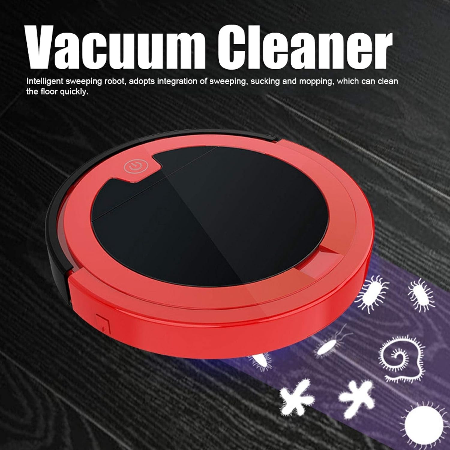 Robot Vacuum 2800Pa Slim Auto Clean Anti Fall Pet Hair Cleaner