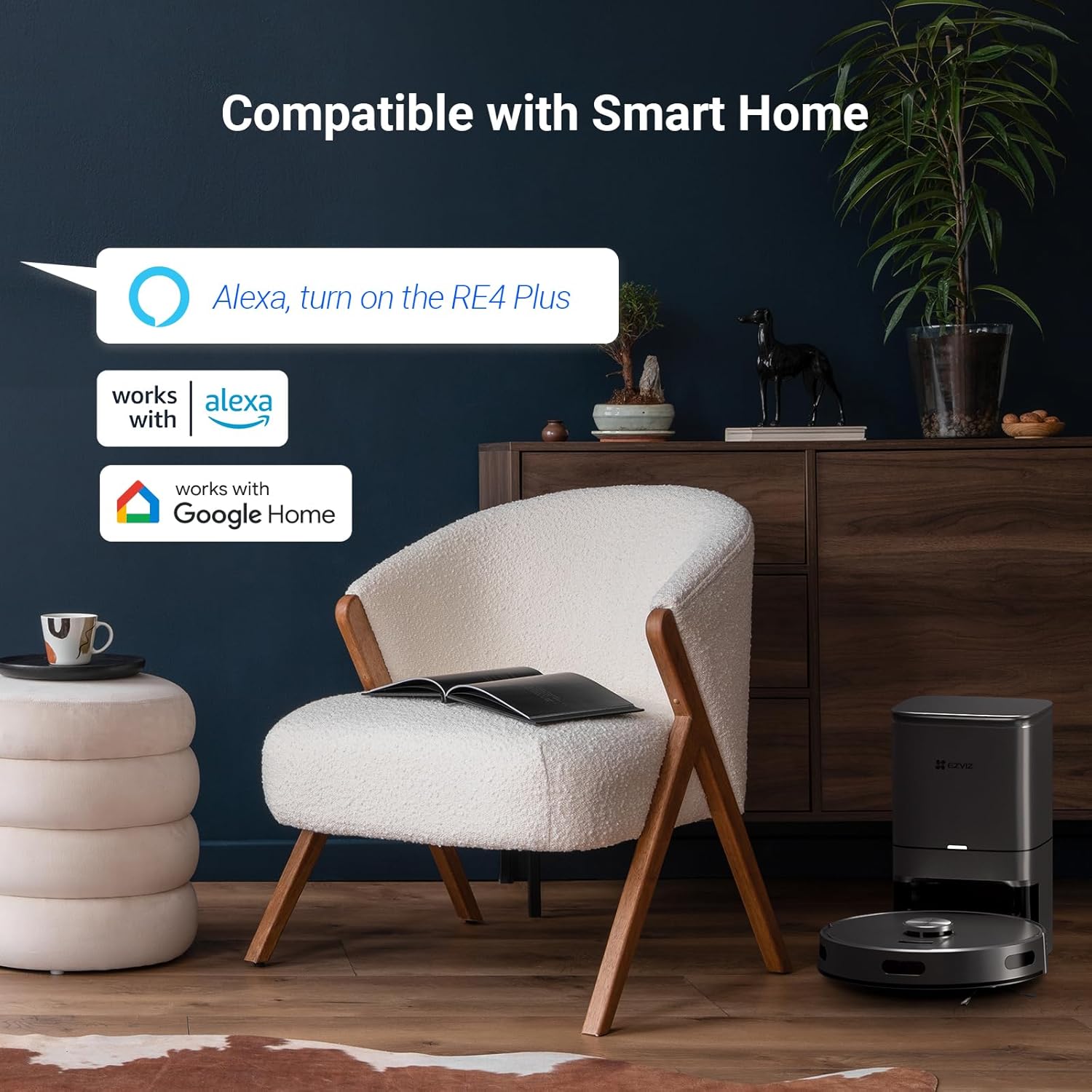 Robot Vacuum Cleaner 4000Pa Self Empty Station Smart LiDAR App Control