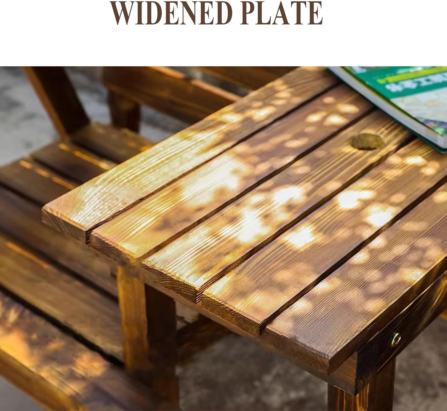 Wood Garden Bench 120cm Outdoor Patio Porch Park Seat White