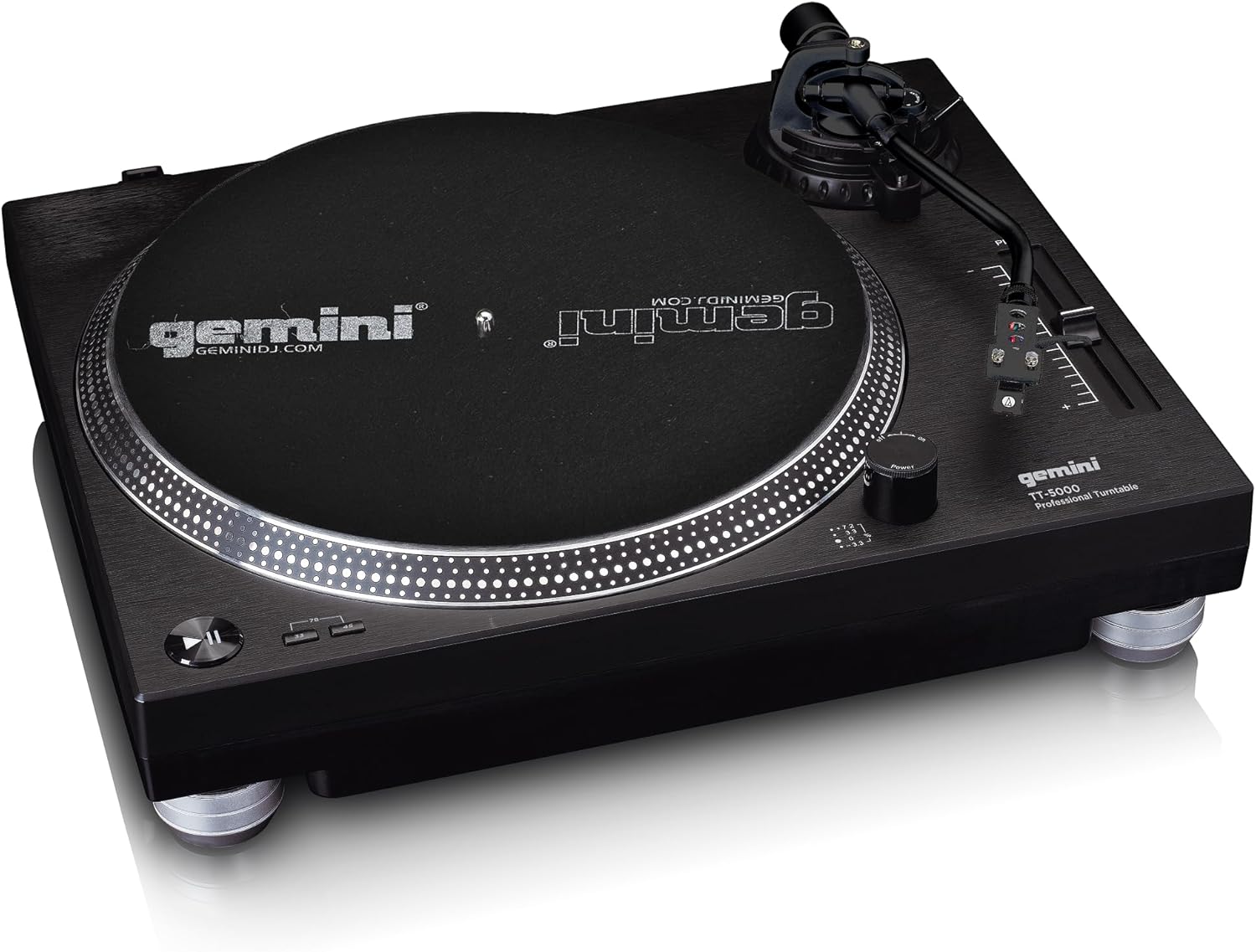 High Torque Direct Drive Turntable USB DJ Ready Black