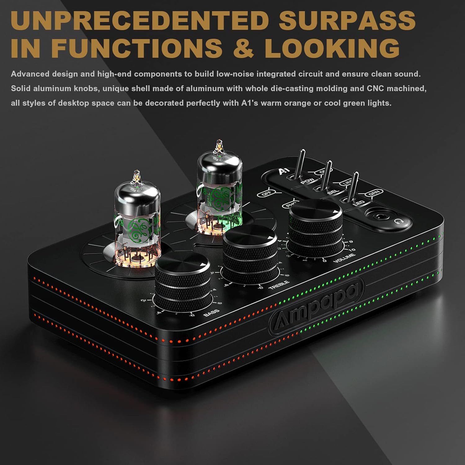 Hi-Fi Tube Phono Preamp Headphone Amp MM Turntable Stereo Tone Control