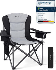Oversized Camping Chair 205KG Cooler Lumbar