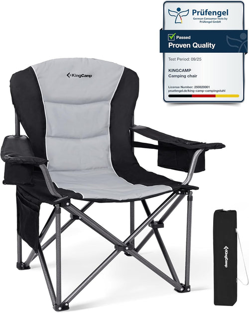 Oversized Camping Chair 205KG Cooler Lumbar