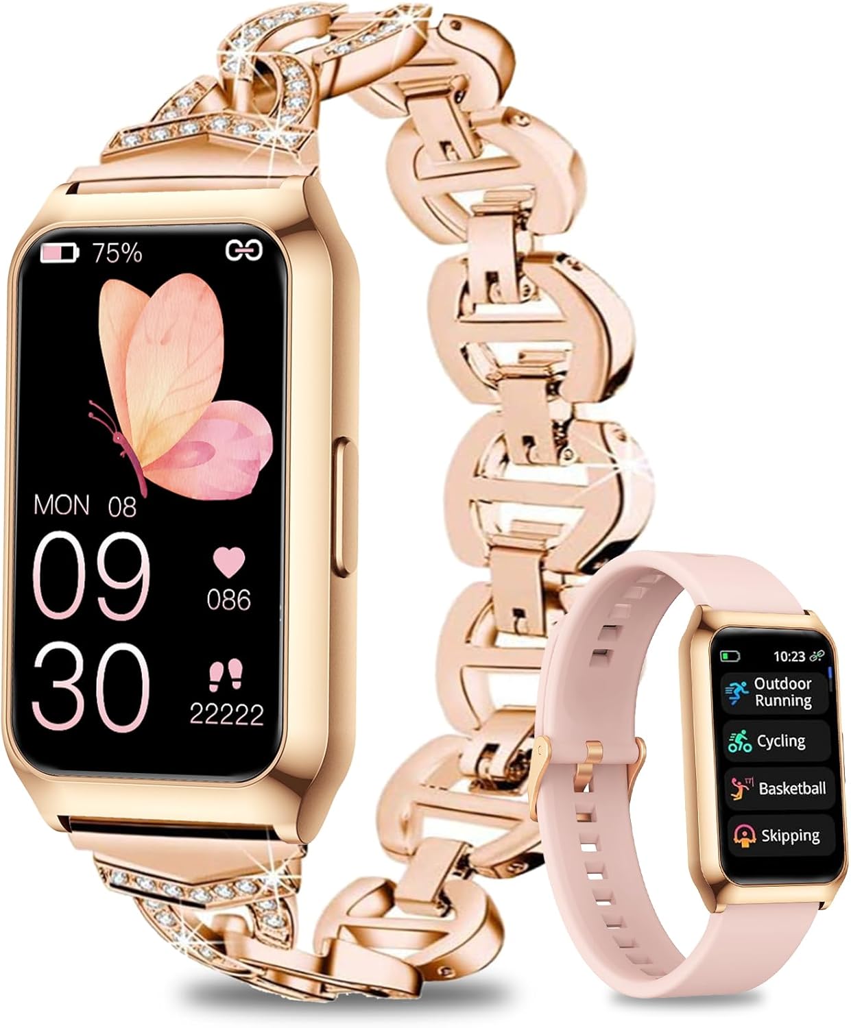Women Fitness Tracker Watch 7 Day Battery IP68