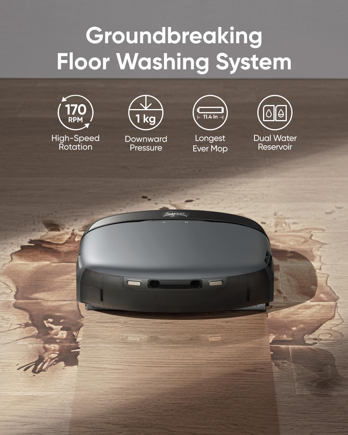 Robot Vacuum Mop Self Empty Auto Wash Lift Mop Smart Mapping WiFi