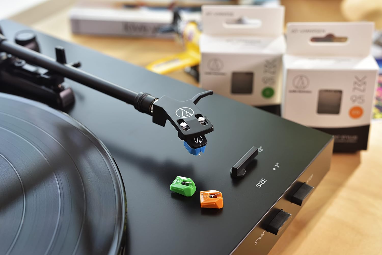 Bluetooth Automatic Belt Drive Turntable Black 33 45 RPM
