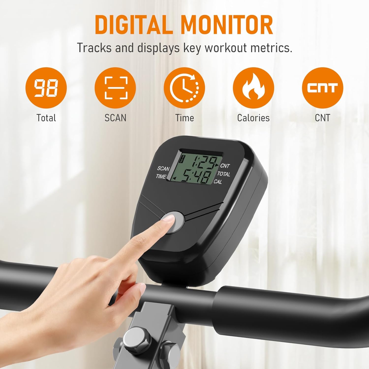 Deep Squat Machine Trainer Full Body Workout Rowing Exercise w/ Monitor