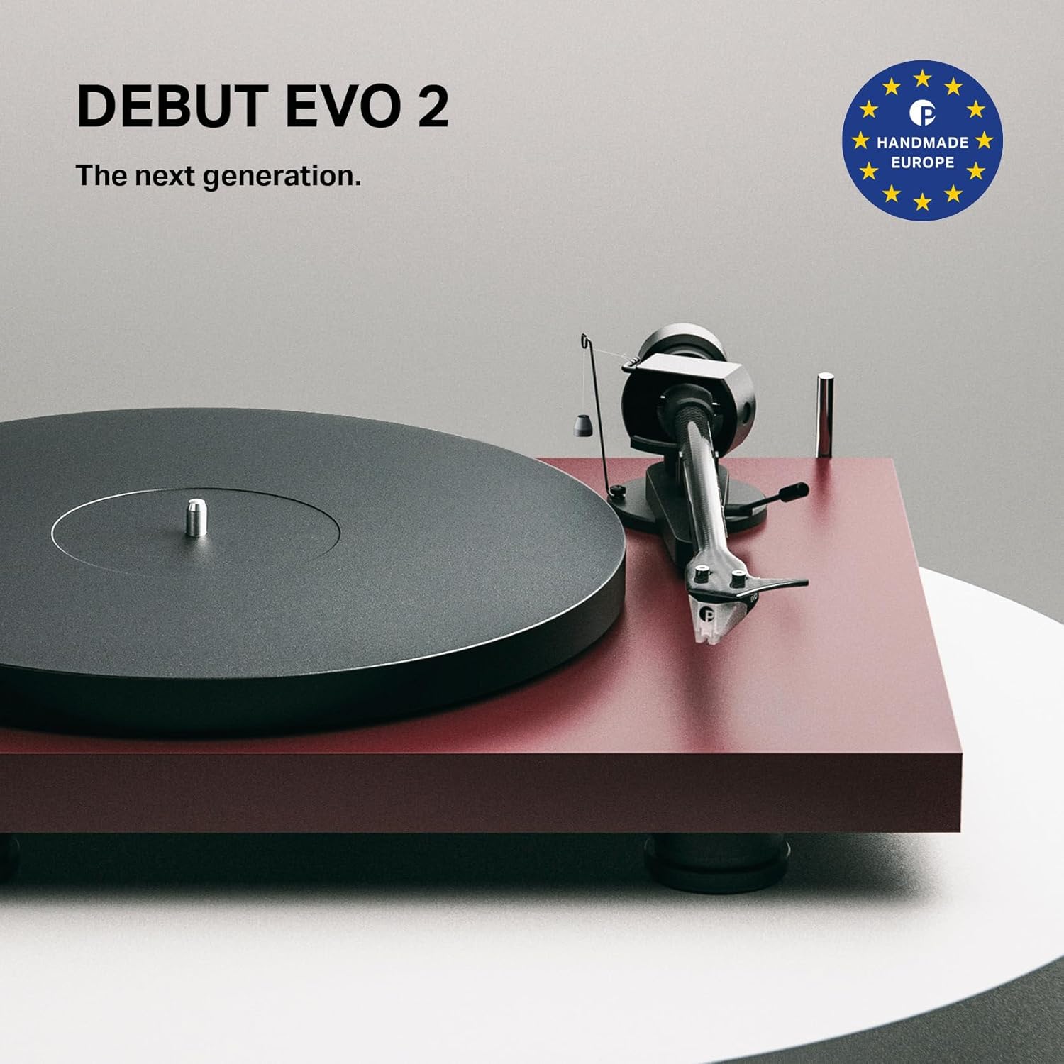 Audiophile Turntable Carbon Fiber Tonearm Steel Blue