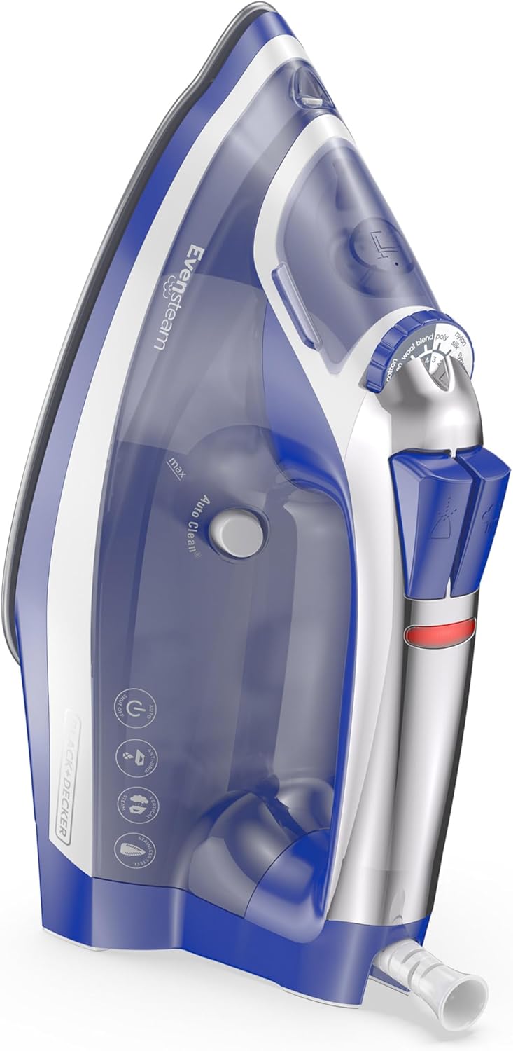 1200W Steam Iron Stainless Soleplate Smart Steam Auto Shut Off