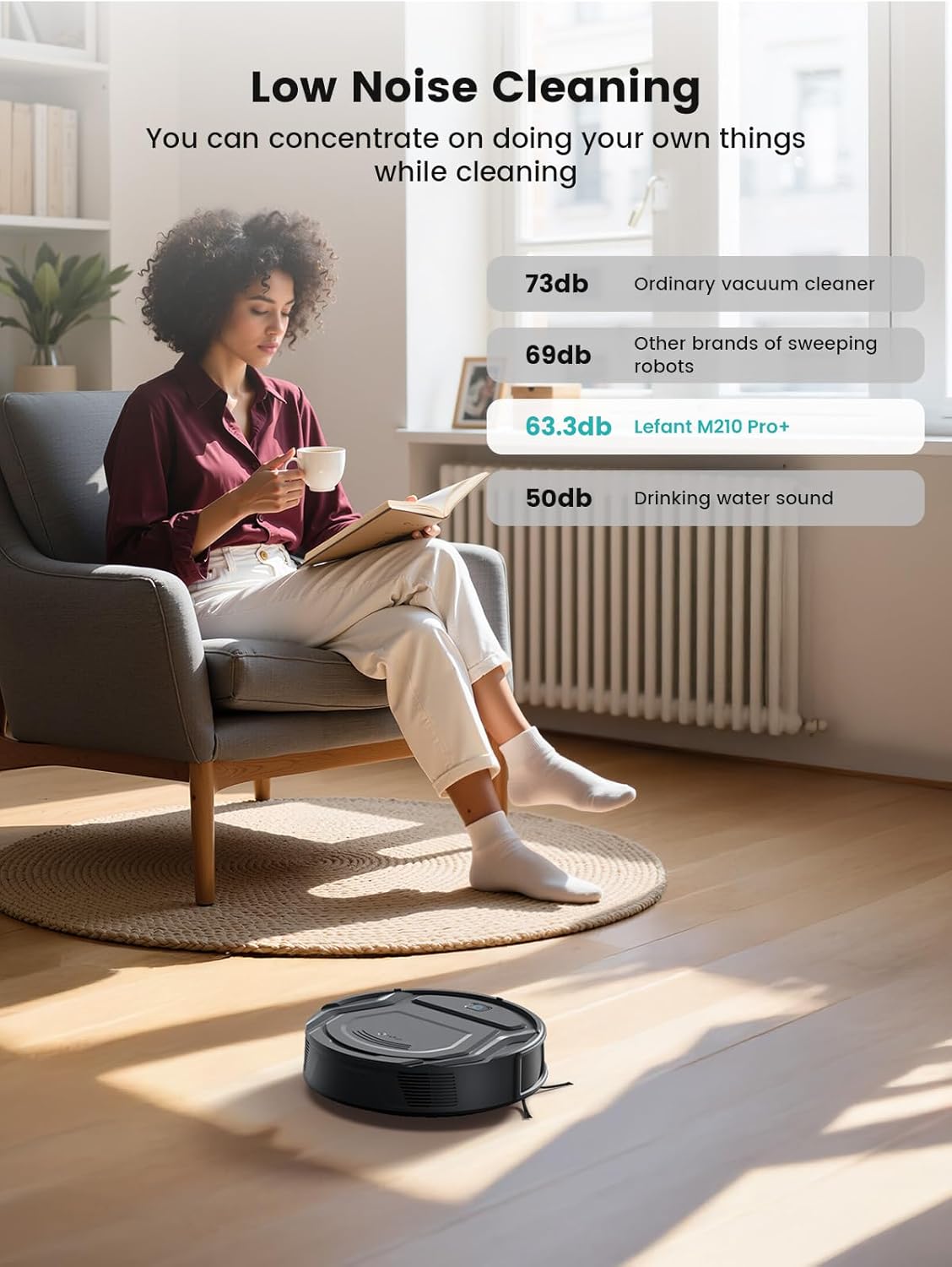 Robot Vacuum 4000Pa Slim 200Min Runtime WiFi Alexa Pet Hair