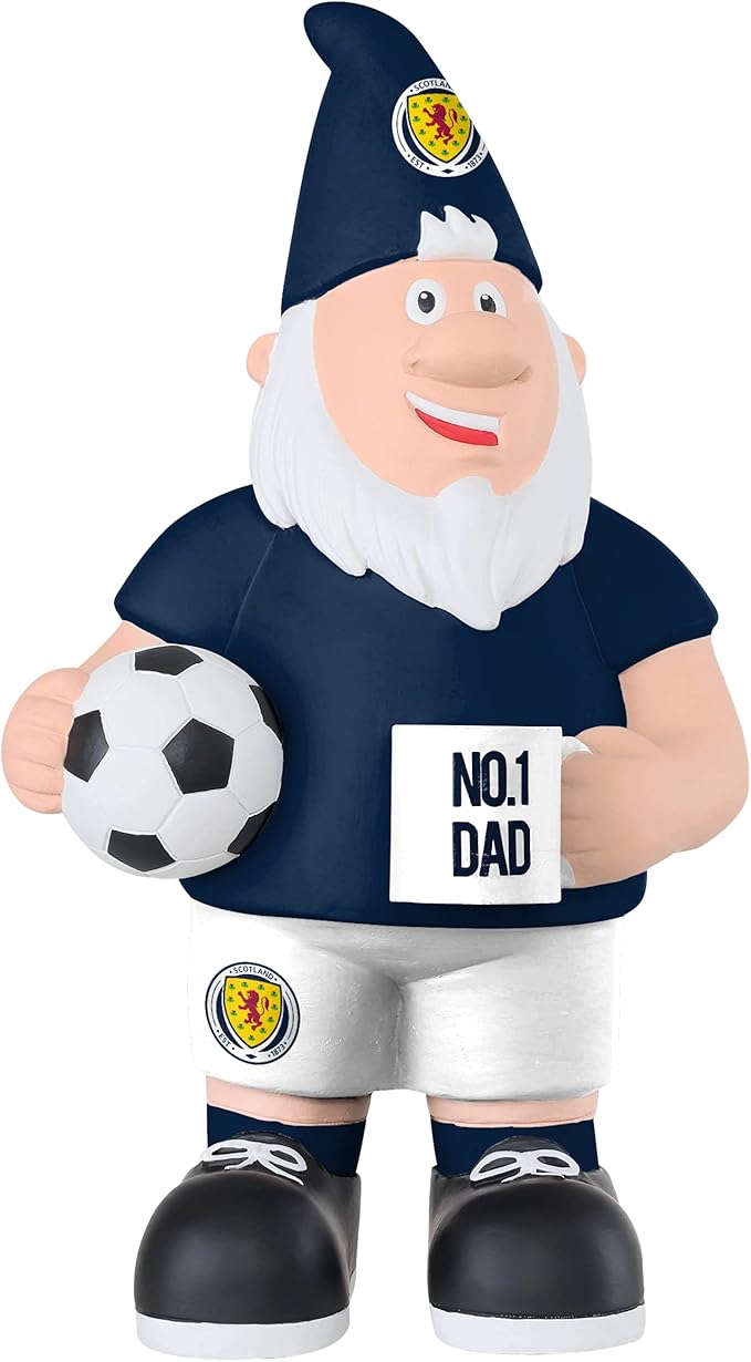 Football Dad Gnome 25cm Hand Painted Garden Ornament Gift