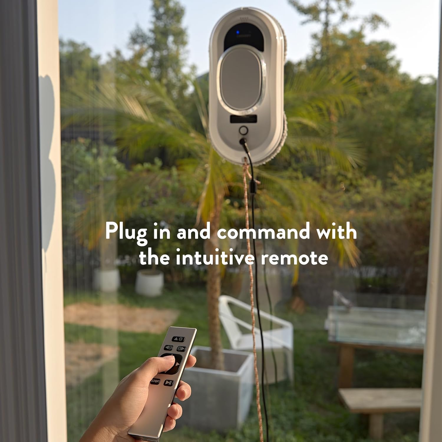 Window Cleaning Robot 5600Pa Smart Glass Cleaner Remote Control