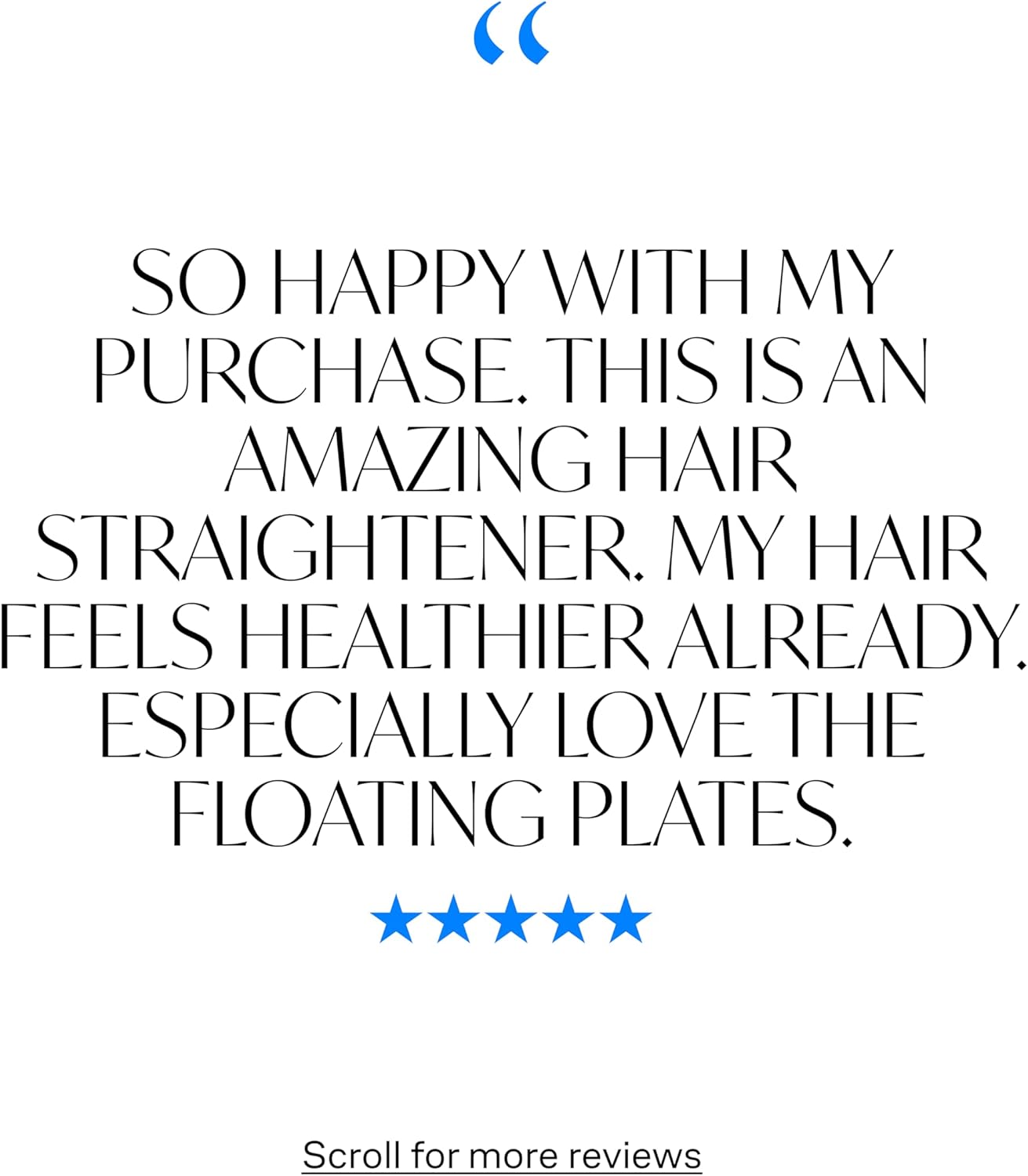 Hair Straightener Ceramic Floating Plates Variable Heat Styling Iron