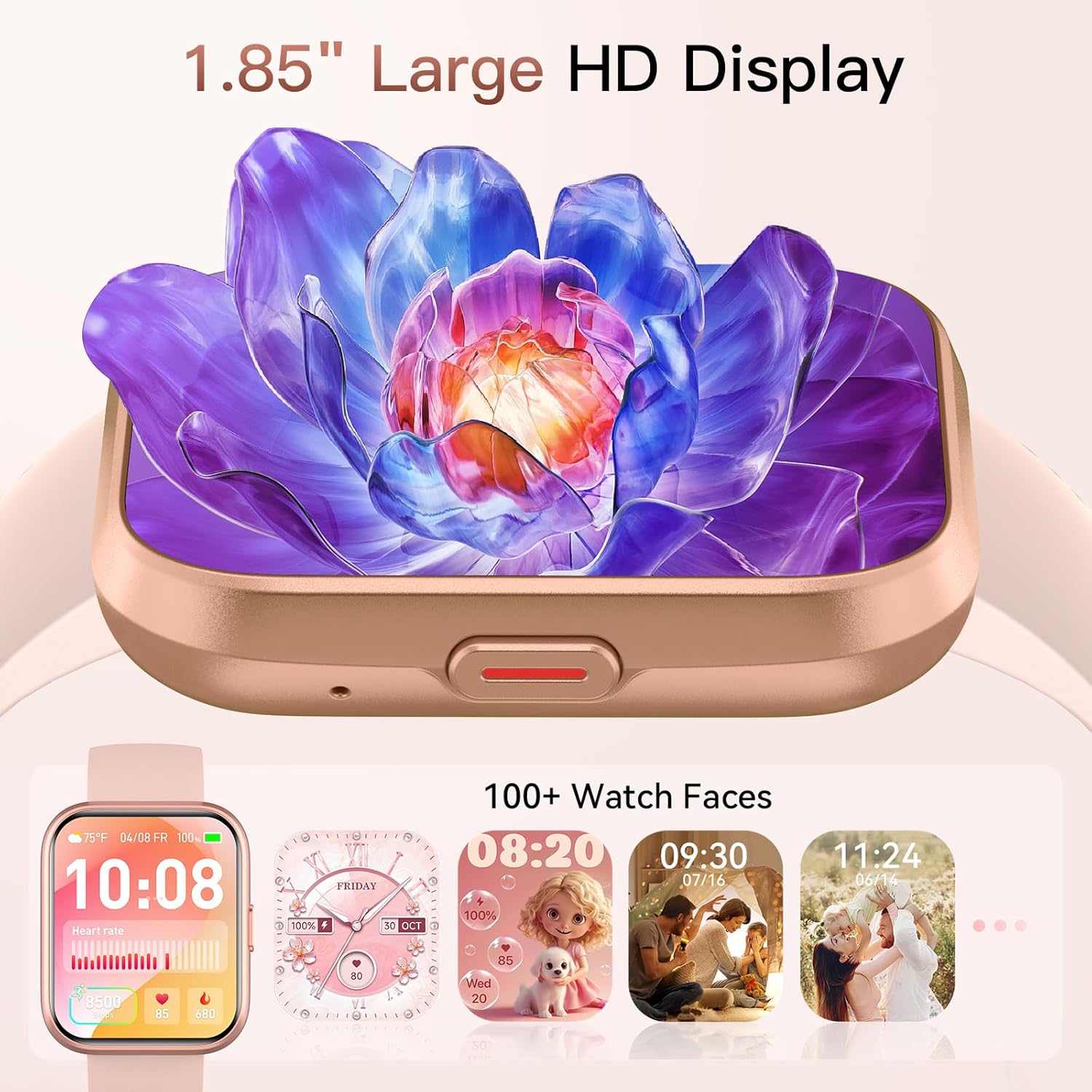 Women Smart Watch Bluetooth Calling Alexa 120 Sports Tracker
