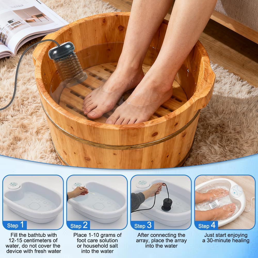 Ionic Foot Spa Detox Bath Machine Ion Therapy Foot Soak Relaxation