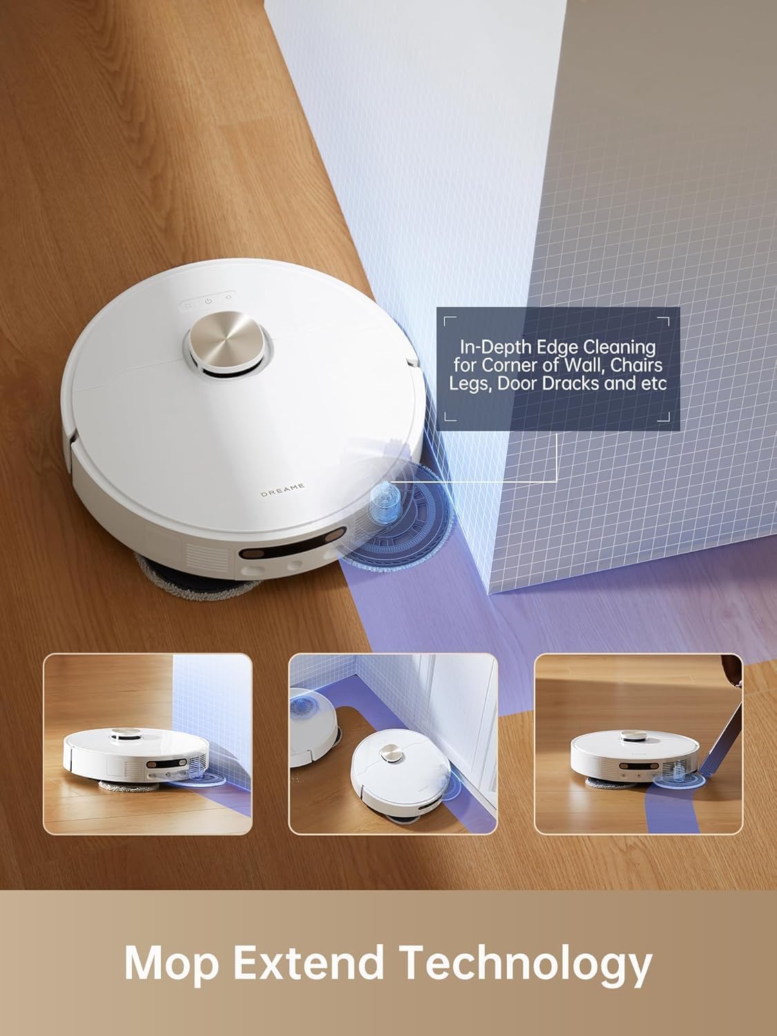 Robot Vacuum Mop Self Empty 7000Pa LiDAR Hot Wash Smart Clean