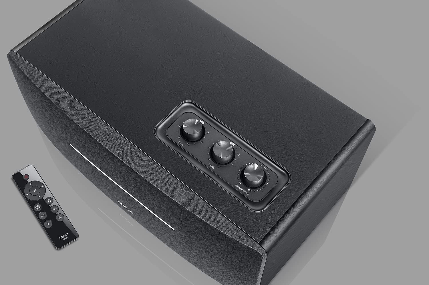 Bluetooth Stereo Speakers 70W RMS Wooden Bookshelf Audio System