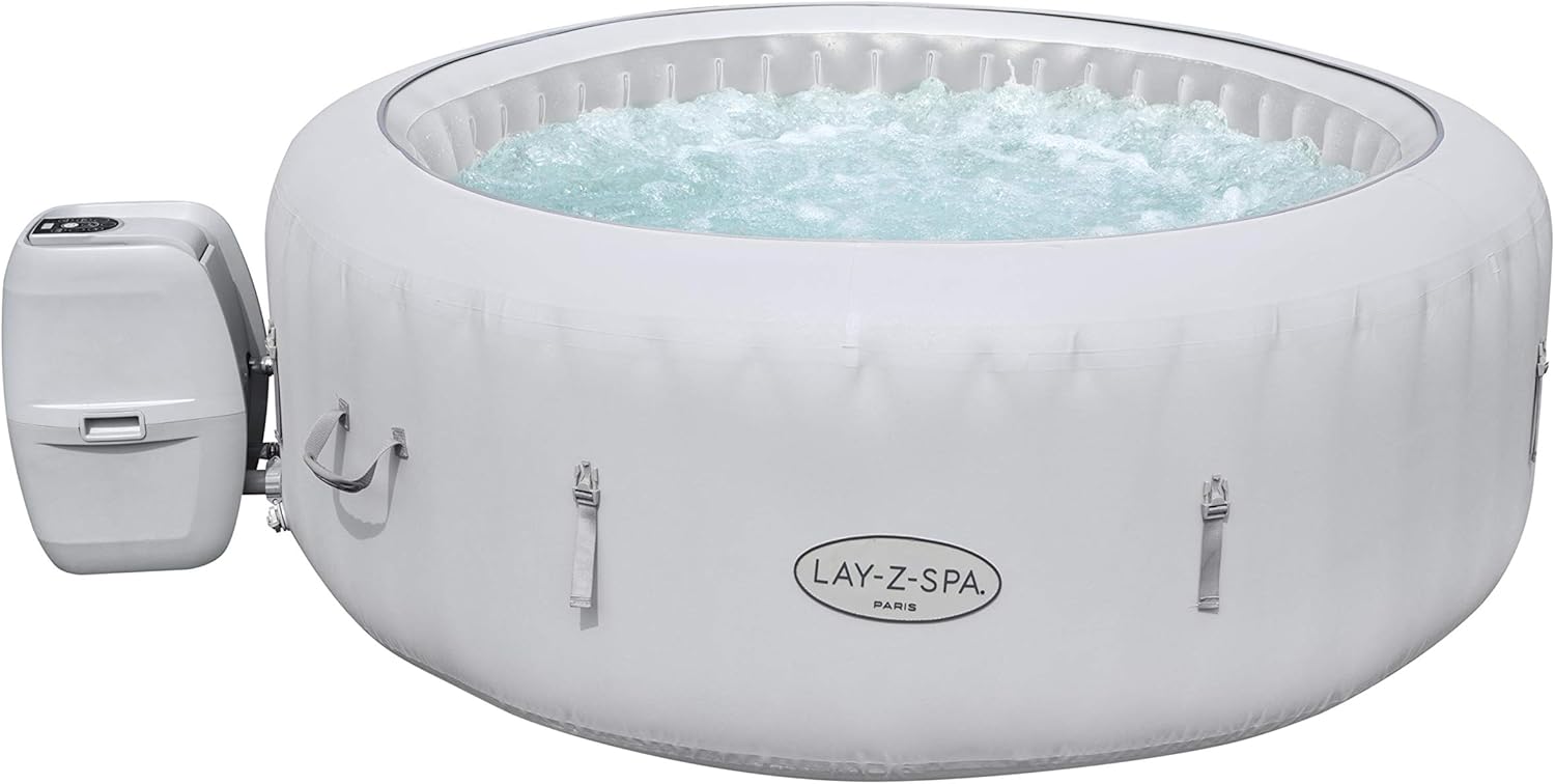 Inflatable Hot Tub 4-6 Person 140 AirJet LED Spa Freeze Shield Set